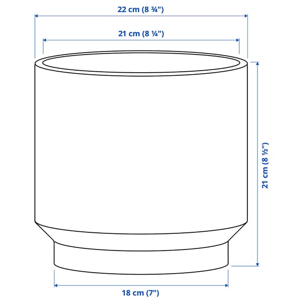 HONUNGSPALM Cache-pot, intérieur/extérieur/vert, 19 cm