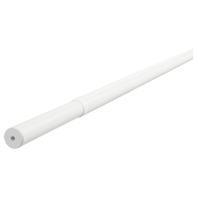 HUGAD Tringle à rideau, blanc, 210-385 cm