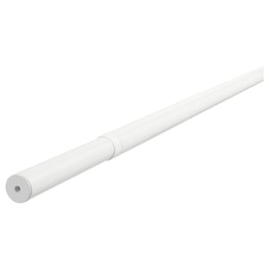 HUGAD Tringle à rideau, blanc, 120-210 cm