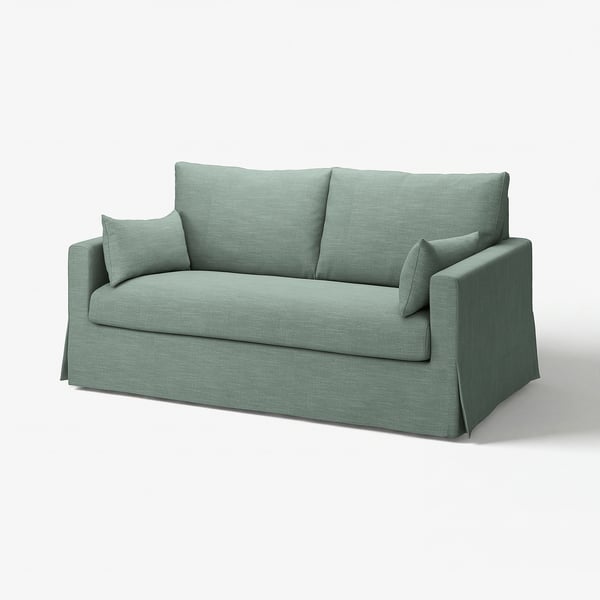 HYLTARP Housse canapé 2 pl, Hemmesta gris vert