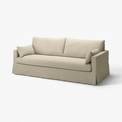 HYLTARP Housse canapé 3 pl, Hemmesta beige clair