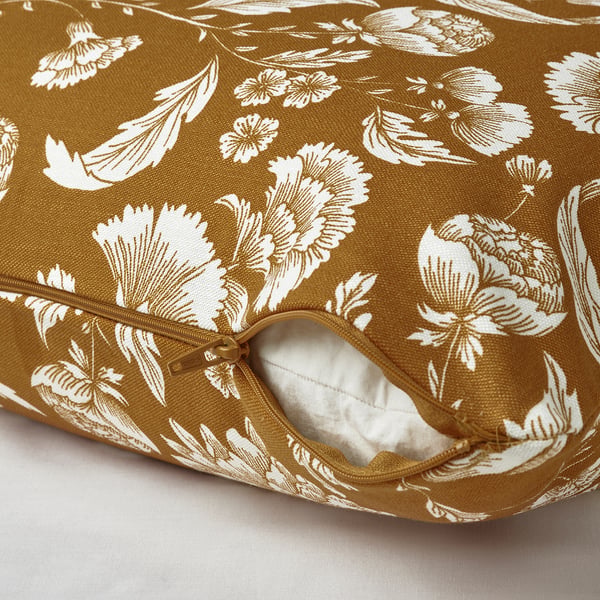 IDALINNEA Housse de coussin, brun jaune, 50x50 cm