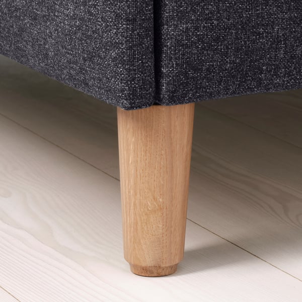 IDANÄS Lit avec rangement matelassé, Gunnared gris foncé, 160x200 cm