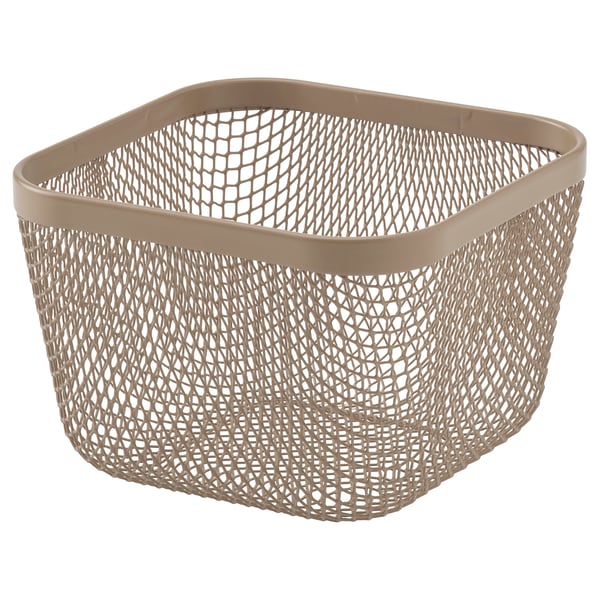 IKEA 365+ Corbeille conservation, métal/gris brun clair, 14x14x10 cm