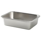 IKEA 365+ Récipient alimentaire, rectangulaire/acier inoxydable, 1.0 l