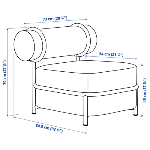 IKEA PS 2026 Fauteuil, avec assise/dossier gonflables/Knäbäck vert vif