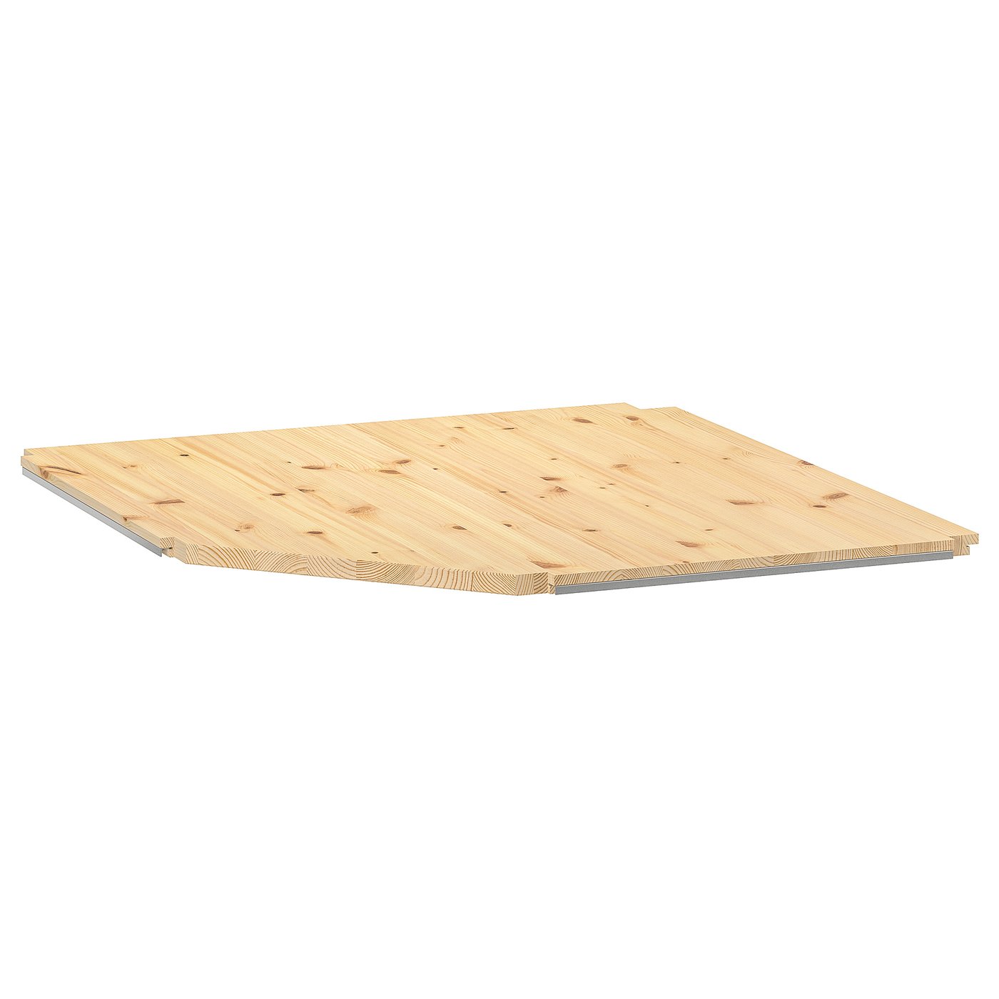 IVAR Tablette d'angle, pin, 76x76x50 cm