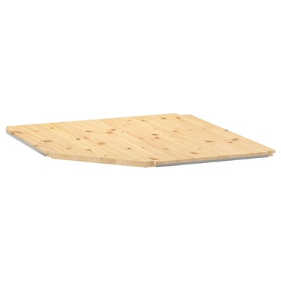IVAR Tablette d'angle, pin, 76x76x50 cm