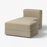 JÄTTEBO Housse module méridienne, droite, Johanneshov brun-beige