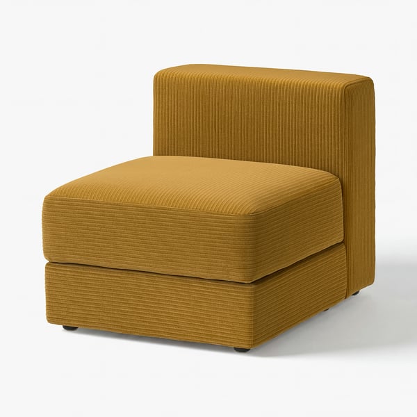 JÄTTEBO Module 1 place avec rangement, Samsala brun jaune