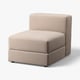 JÄTTEBO Module 1 place avec rangement, Samsala gris-beige