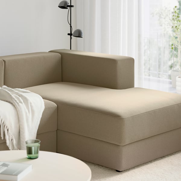 JÄTTEBO Modules pour méridienne, Johanneshov brun-beige