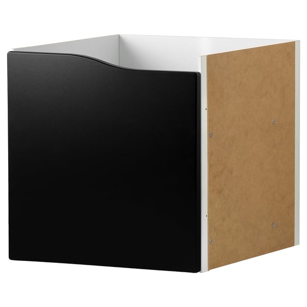 KALLAX Bloc porte, en forme de vague/surface tableau noir, 33x33 cm