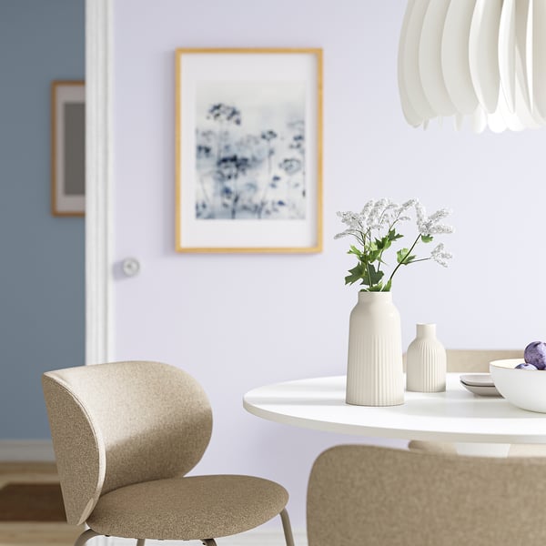 KAPKASTANJ Vase, blanc cassé, 23 cm