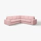 KIVIK Canapé d'angle, 4 places, Gunnared brun-rose clair