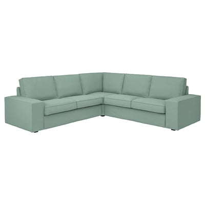 KIVIK Canapé d'angle, 4 places, Tallmyra vert clair