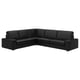 KIVIK Canapé d'angle, 5 places, Grann/Bomstad noir