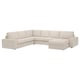KIVIK Canapé d'angle 5pl + méridienne, Gunnared beige