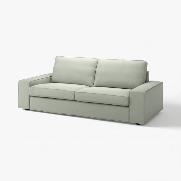 KIVIK Housse canapé 3 pl, Gunnared vert clair