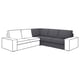 KIVIK Module d'angle, Gunnared gris moyen