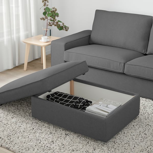 KIVIK Repose-pieds av rangement, Tallmyra gris moyen