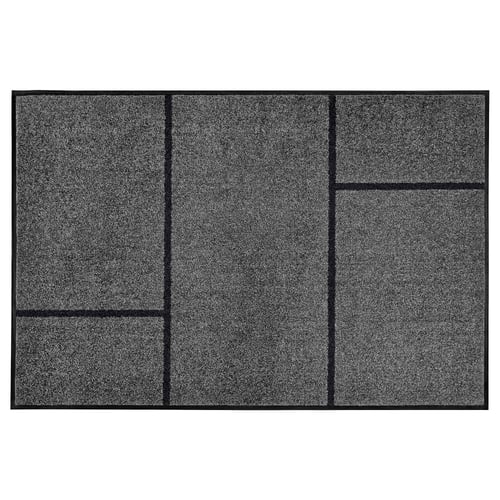 KÖGE Paillasson, gris/noir, 102x152 cm