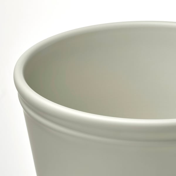 KÖRSBÄRSBJÖRK Cache-pot, beige-gris clair, 19 cm