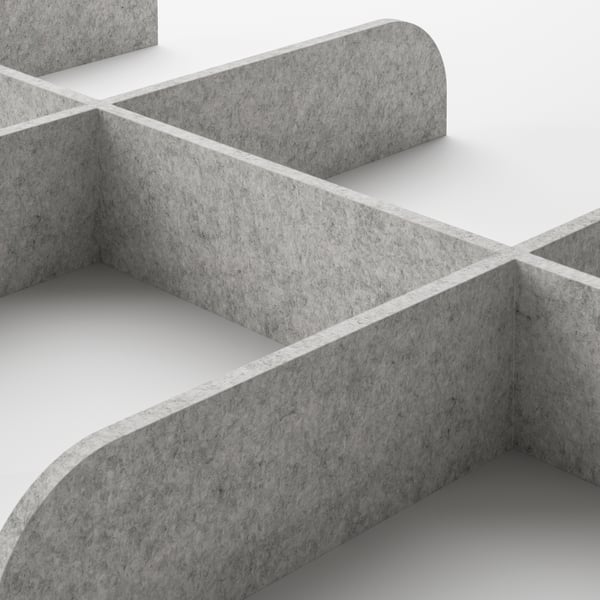 KOMPLEMENT Plateau coulissant av séparateur, blanc/gris clair, 75x35 cm