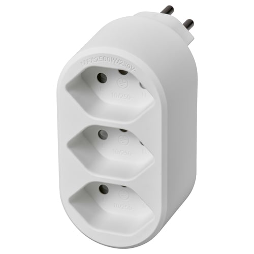 KOPPLA Multiprise, 3 prises, blanc