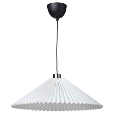 KUDDLAVA / SKAFTET Suspension, plissé blanc, 59 cm