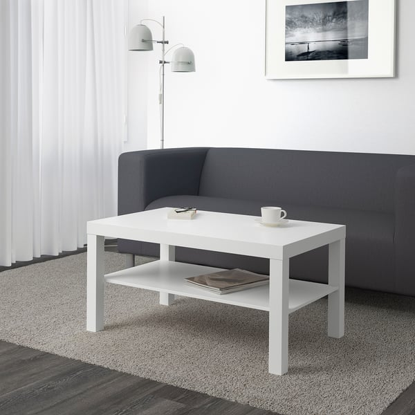 LACK Table basse, blanc, 90x55 cm
