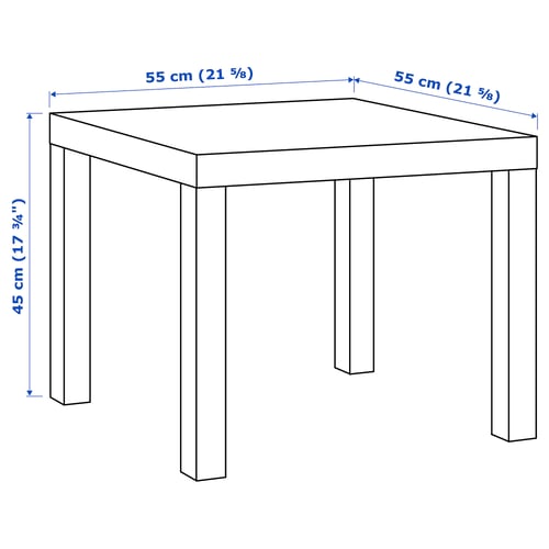 LACK Table d'appoint, blanc, 55x55 cm