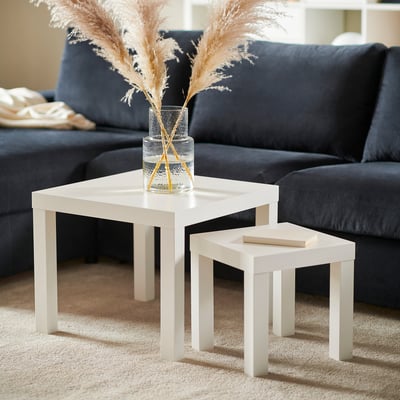 LACK Table d'appoint, blanc, 35x35 cm