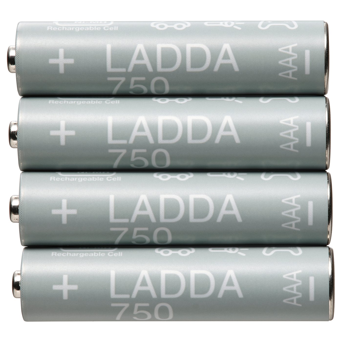 LADDA Pile rechargeable, HR03 AAA 1,2V, 750 mAh