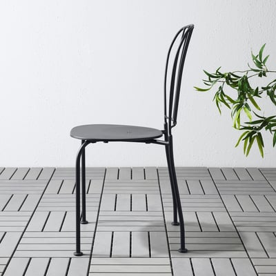 LÄCKÖ Chaise, extérieur, gris