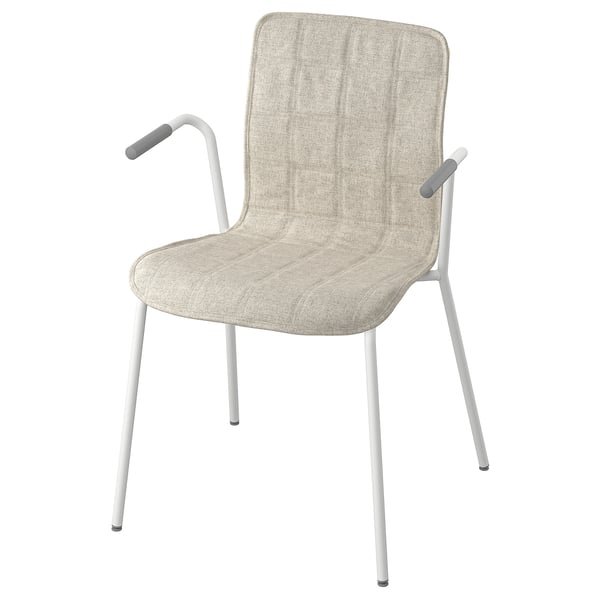 LÄKTARE Housse pour chaise, Gunnared beige clair