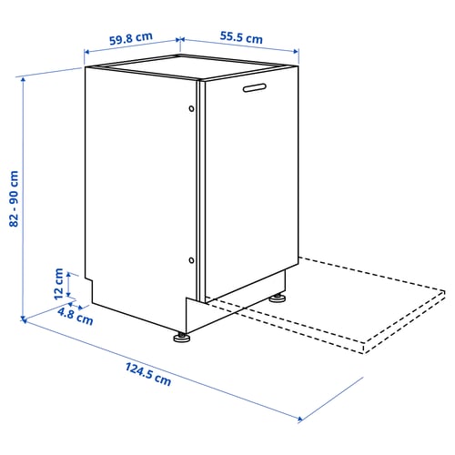 LAGAN Lave-vaisselle encastrable, 60 cm