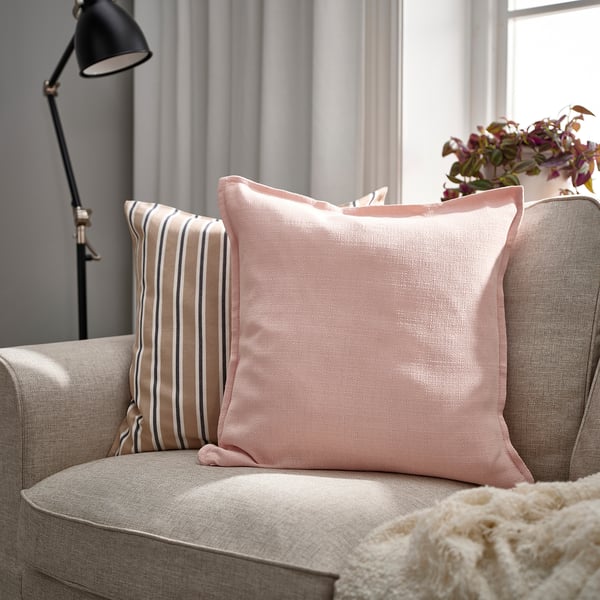 LAGERPOPPEL Housse de coussin, rose clair, 50x50 cm