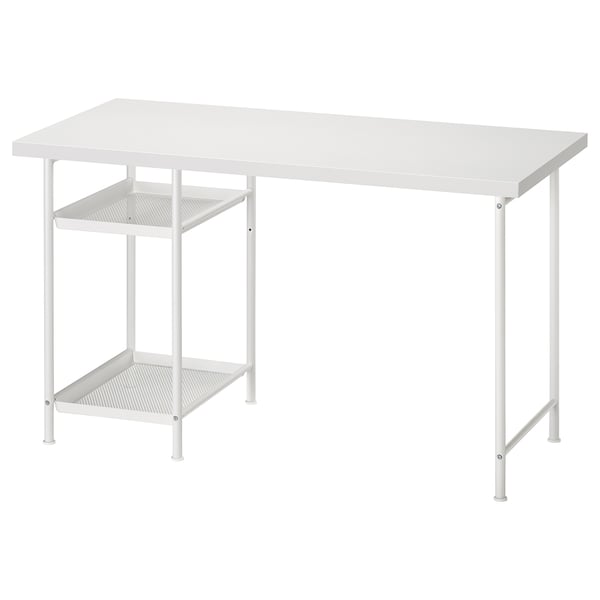 LAGKAPTEN / SPÄND Bureau, blanc, 120x60 cm