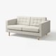 LANDSKRONA Canapé 2 places, Gunnared/beige bois