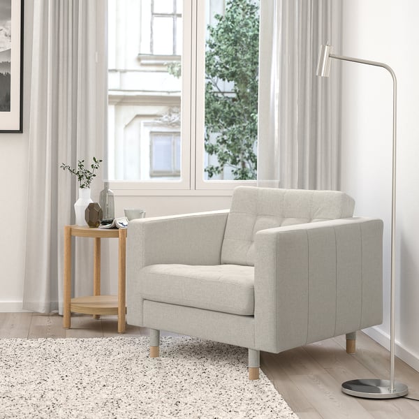 LANDSKRONA Fauteuil, Gunnared beige/bois