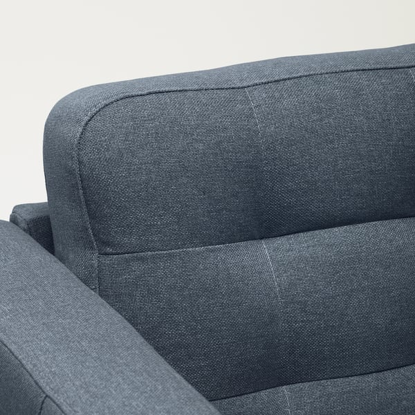 LANDSKRONA Méridienne élément complémentaire, Gunnared bleu/bois/noir
