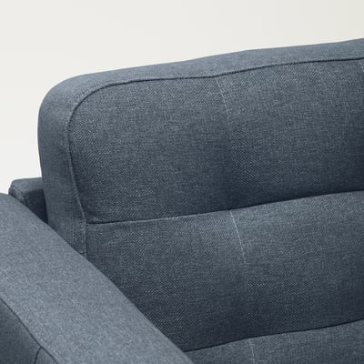 LANDSKRONA Méridienne élément complémentaire, Gunnared bleu/bois/noir