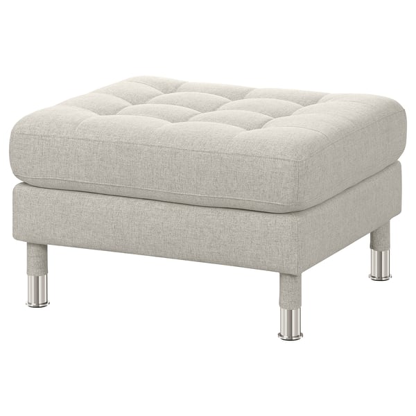 LANDSKRONA Repose-pieds, Gunnared beige/métal