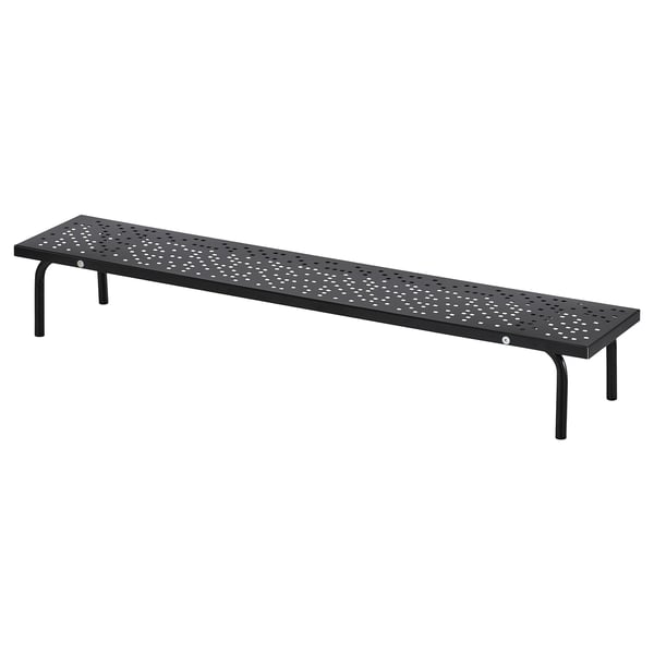 LÅNESPELARE Support pour écran, noir, 97x19 cm