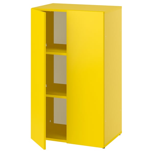 LASTARE Combinaison de rangement, jaune, 60x42x101 cm