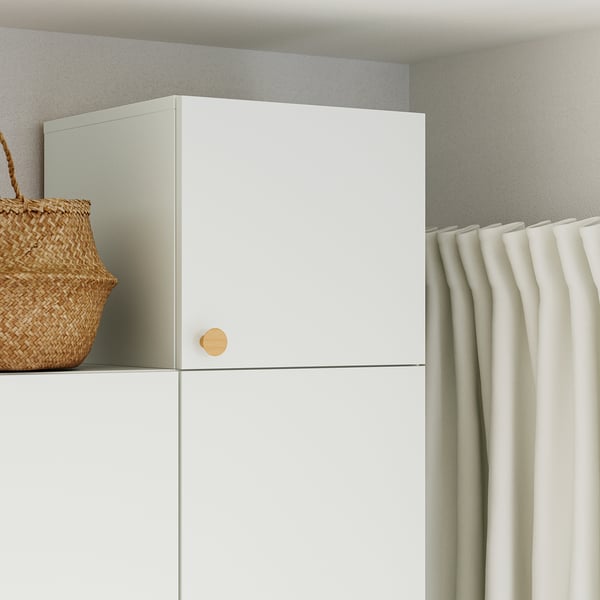 LASTARE Surmeuble avec porte, blanc, 40x42x36 cm