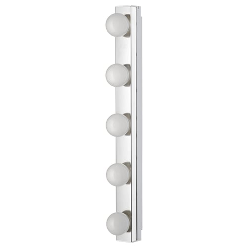 LEDSJÖ Applique à LED, acier inoxydable