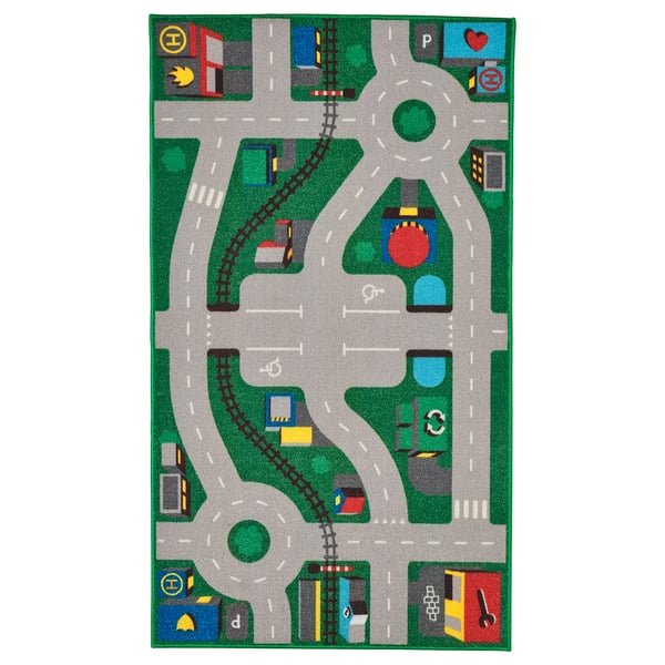 LILLABO Tapis, vert, 75x133 cm