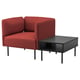 LILLEHEM Fauteuil av table d'appoint, Gunnared rouille/métal